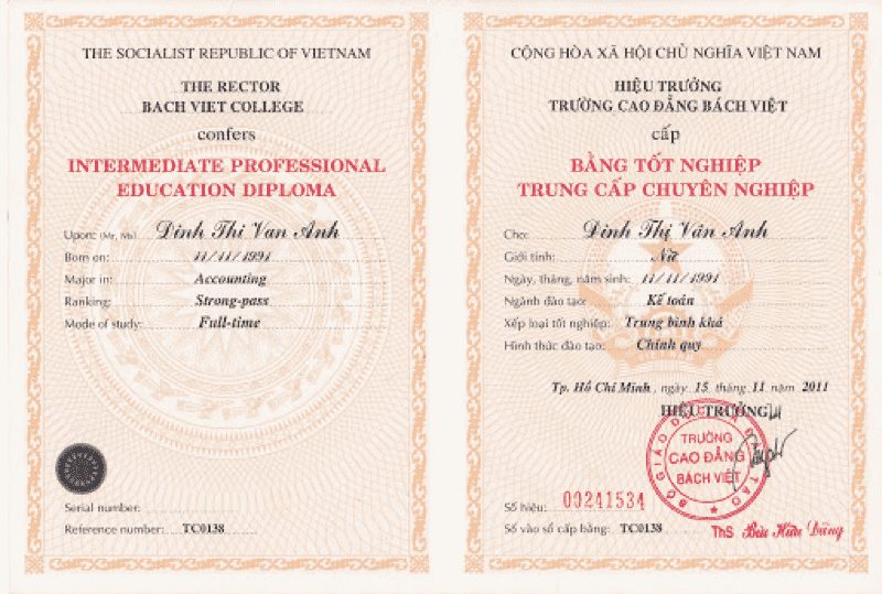 Nên Đăng Ký Ngành Nào Khi Làm Bằng Cao Đẳng Bách Việt Có Hồ Sơ Gốc Tại TPHCM?