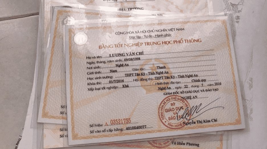 Những hình thức làm bằng Cấp 3 có học bạ tại TpHCM lừa đảo