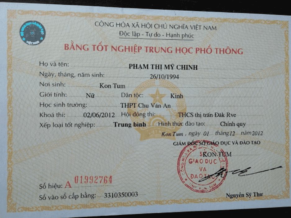 Những hình thức làm bằng Cấp 3 có học bạ tại TpHCM lừa đảo