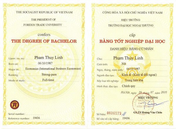 Dịch vụ làm bằng đại học cao đẳng xây dựng tại TPHCM có hồ sơ gốc