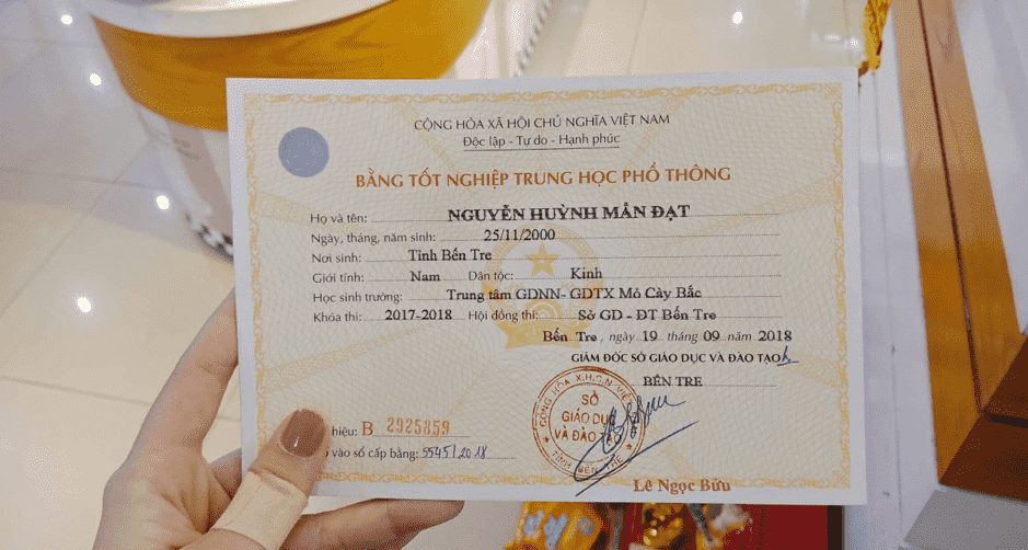 Mua Bằng Giả Cấp 3 Tại TpHCM Có Hồ Sơ Gốc Không Cần Đặt Cọc