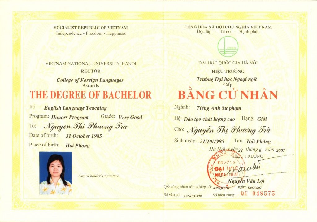 LÀM BẰNG ĐẠI HỌC NGOẠI NGỮ Ở ĐÂU?