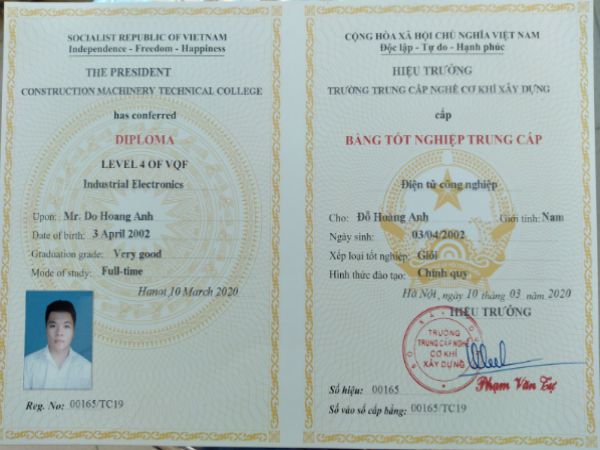 Sáng tạo và thành công với bằng trung cấp cơ khí điện