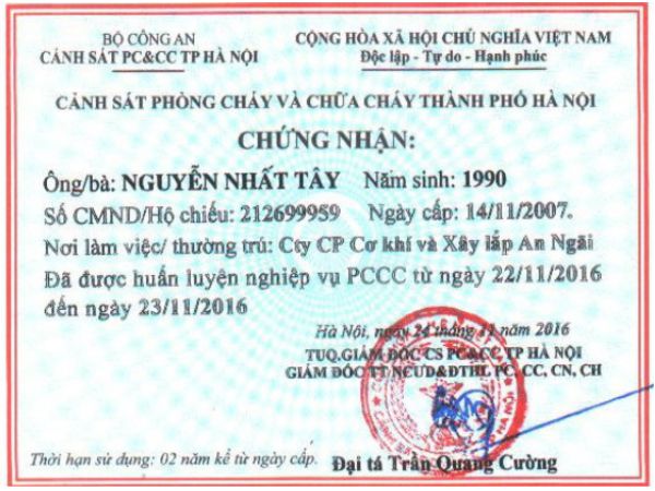 Vì sao làm chứng chỉ phòng cháy chữa cháy là cần thiết cho doanh nghiệp?