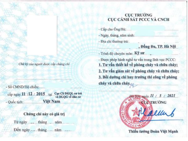 Các bước làm chứng chỉ Phòng Cháy CC tại Làm Bằng Xin Việc