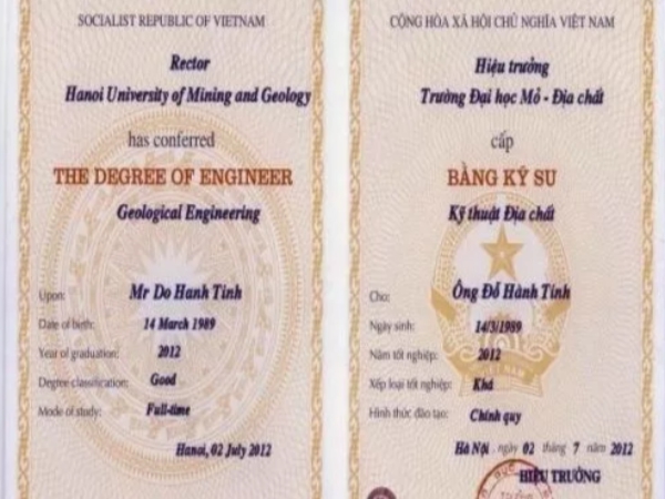 Làm Bằng Đại Học Địa Chất Không Cần Thi - Bao Dùng Cả Nước