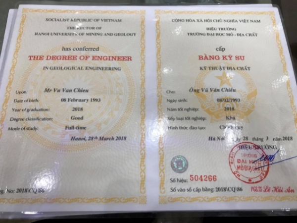 Làm Bằng Đại Học Địa Chất Không Cần Thi - Bao Dùng Cả Nước